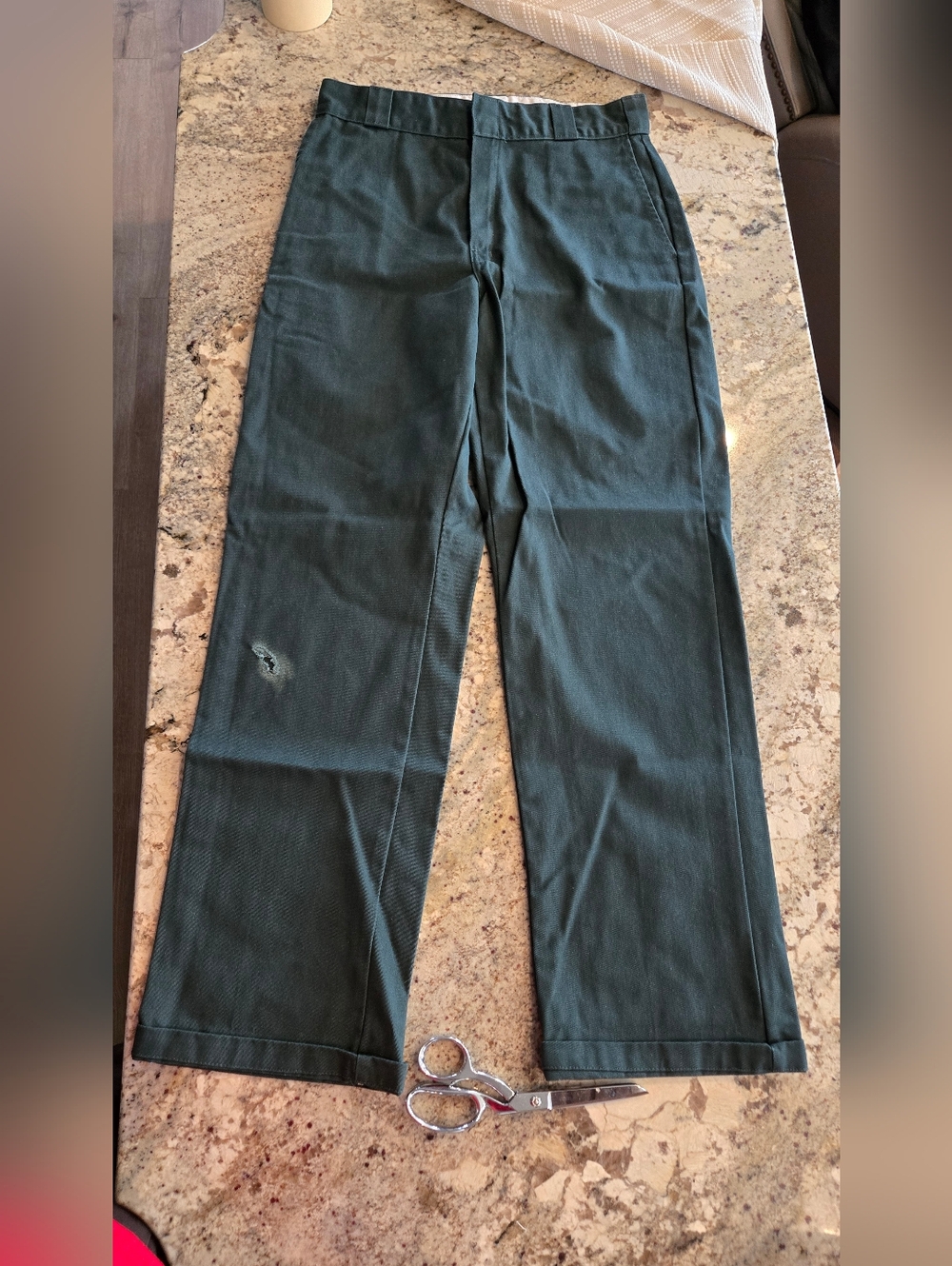 Dickies Forest Green Straight-Leg Chinos